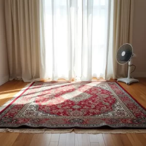 خشک کردن فرش ابریشم