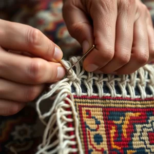 مراحل ترمیم فرش